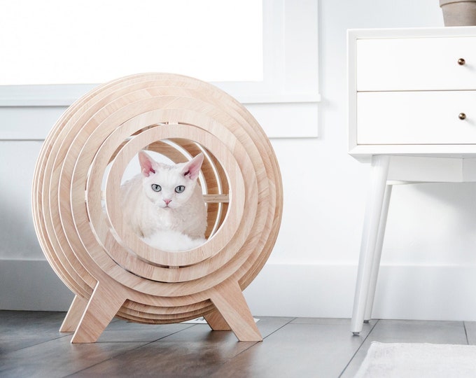 Luxury Cat Bed, Wooden Cat Bed, Modern Cat Cave, Designer Cat Bed
