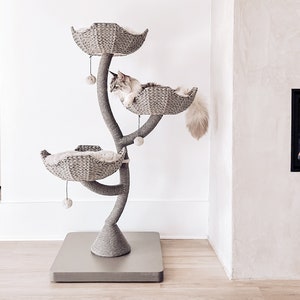 53 Scratching Cat Tree Tower Cat Climbing Tree Cat Condo Wooden