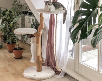 Wooden Cat Tree, Unique Cat Trees, Modern Cat Tree, Cat Climbing Tree, Cat Furniture, Furniture For Cat, Cat Lover Gift, Unique Cat Gifts