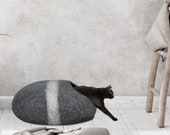 Mau Felt Wool Cave, Cat Cave Bed, Modern Cat Bed, Modern Cat Cave, Cat Lover Gift, Felt Cave, Cave for Large Cats, Cat Beds, Stylish