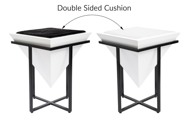 Cushioned Pyramid Cat Tree Designer Cat Bed Modern Elevated Etsy