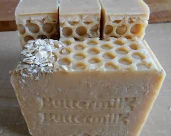 Jabón de suero de leche, miel y manteca de mango