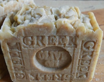 Organic Extra Virgin Greek Olive Oil Natural Handcrafted (Face and Body) Bar Soap
