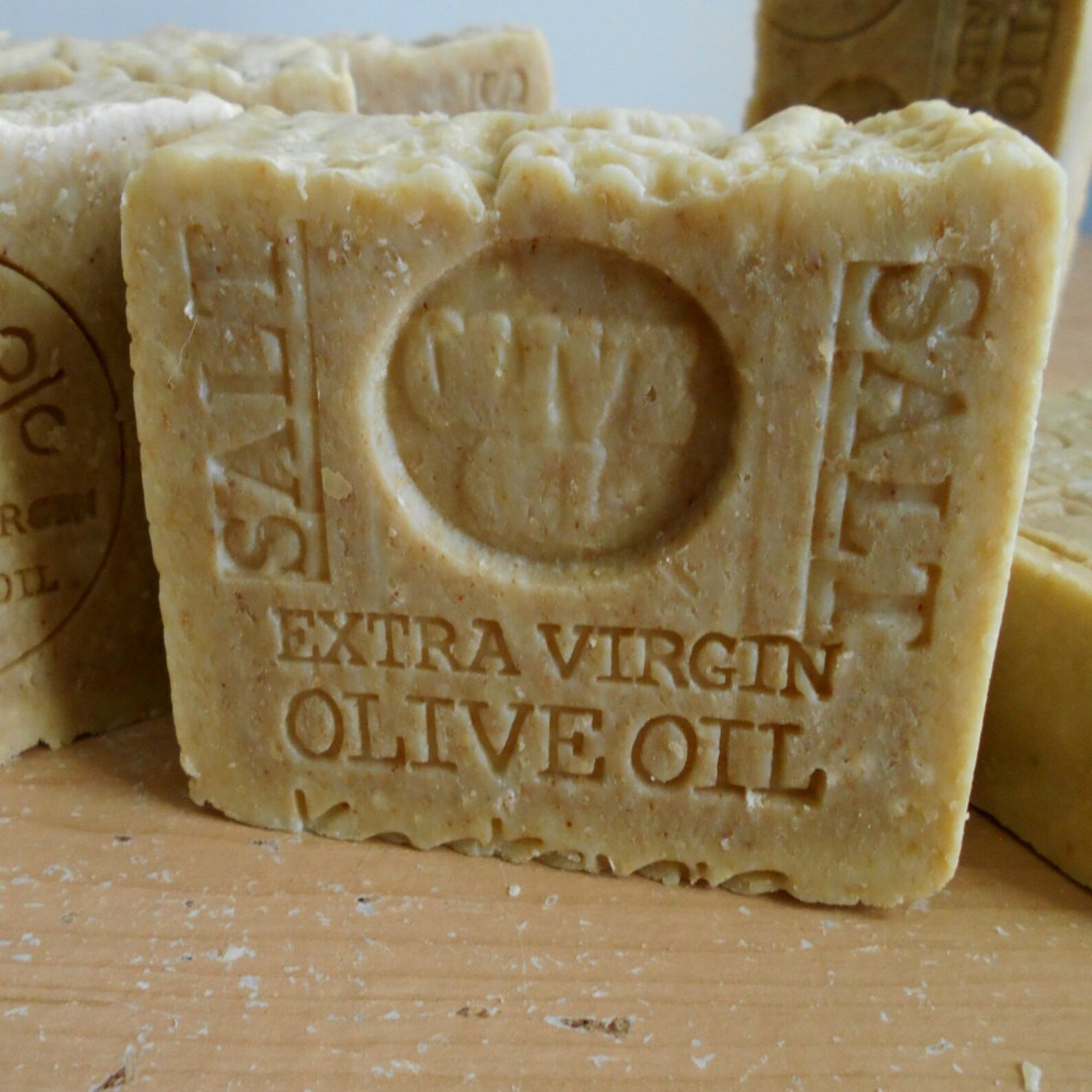 Greek Olive Oil Soap With Mediterranean Sea Salt Natural Bar Etsy