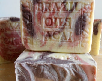 Brazilian Rainforest  Oils Bar Soap with Acai Berry Butter