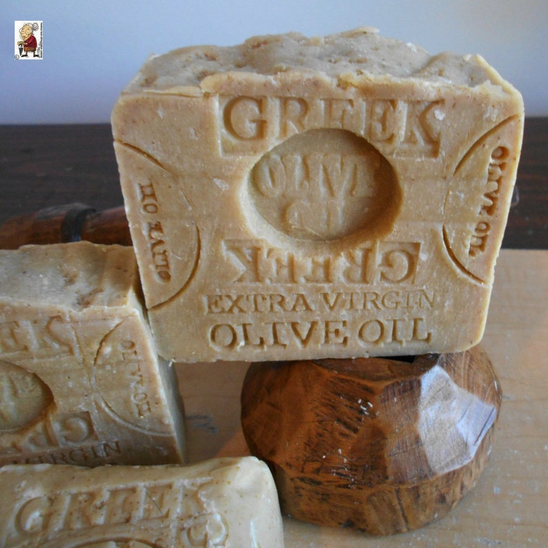 Greek Olive Oil Soap with Mediterranean Sea Salt Natural Bar image 4