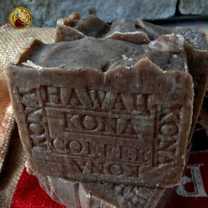 100% Hawaiian Kona Coffee and Hawaiian Coconut Milk Soap