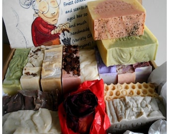 Artisan Soap Gift Set: 12 Natural Handmade Bars