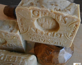 Greek Olive Oil Soap with Mediterranean Sea Salt Natural Bar