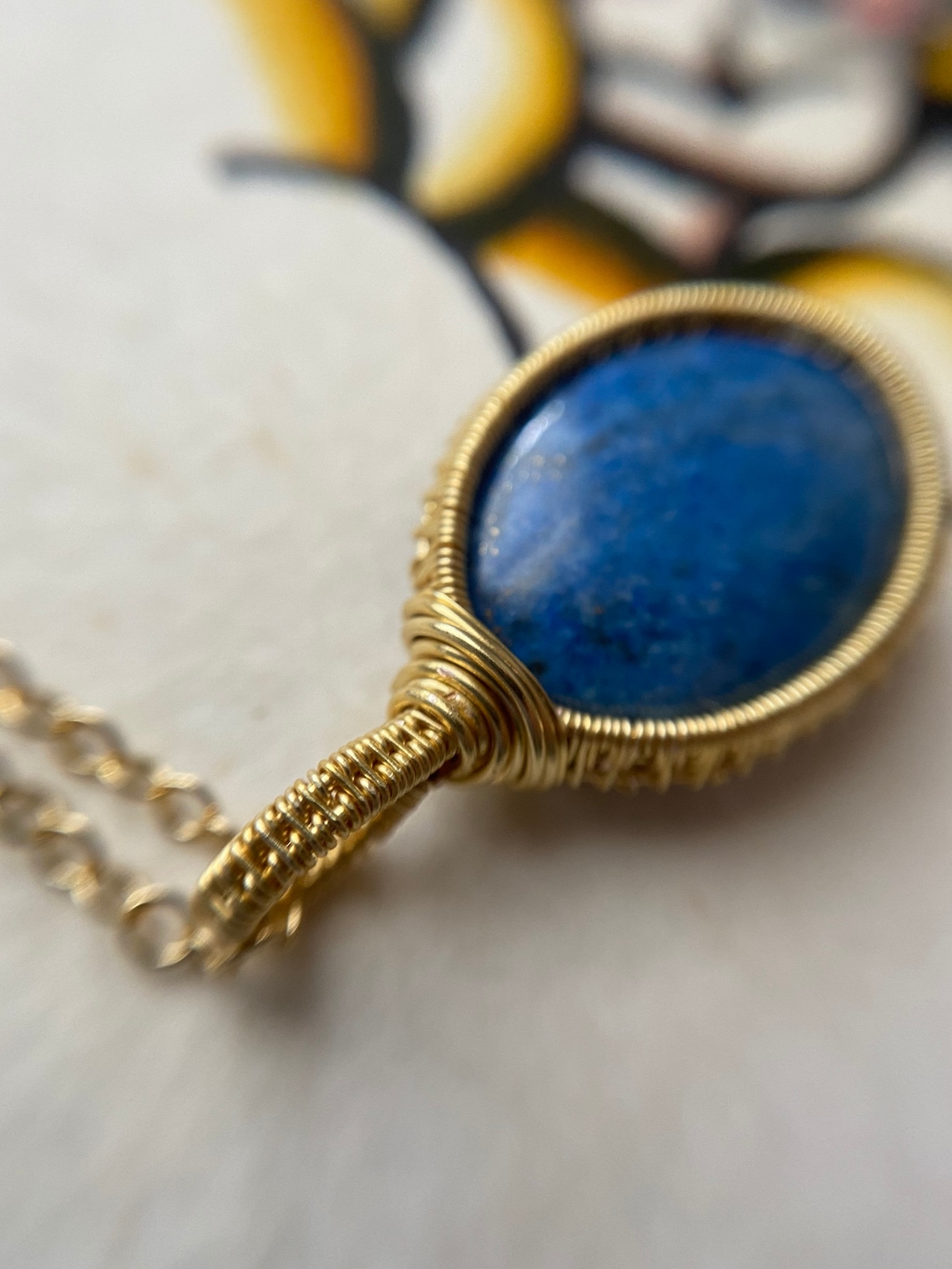 lapis lazuli collar