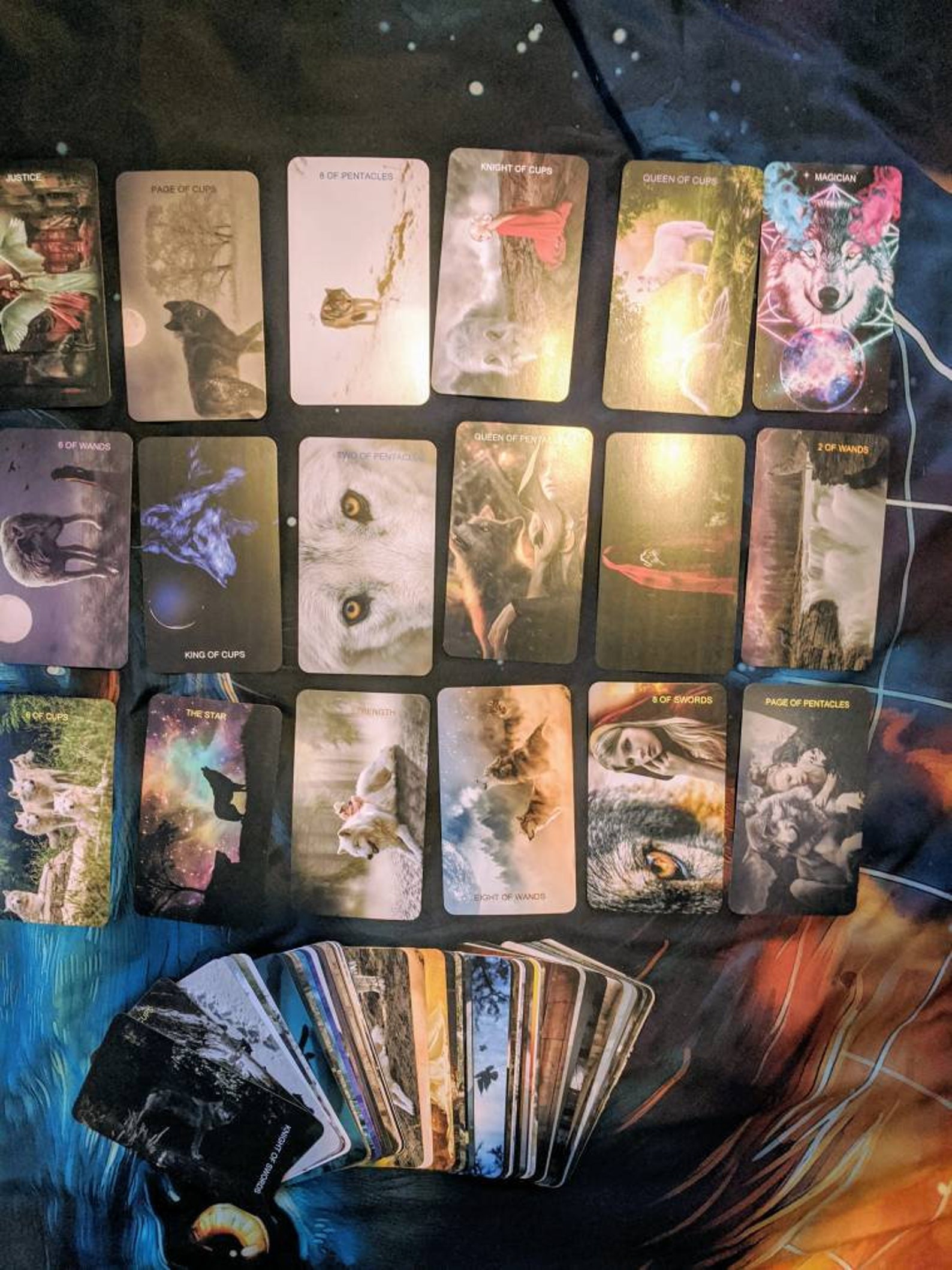 The wolf Tarot Deck Etsy Ireland