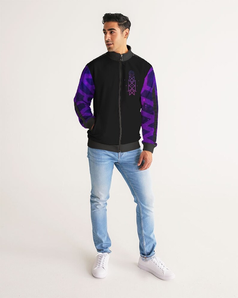 Men's Stripe-Sleeve Track Jacket shops Origins Of Orion