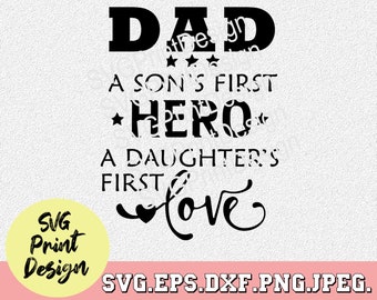 Son Dad Matching Svg Etsy