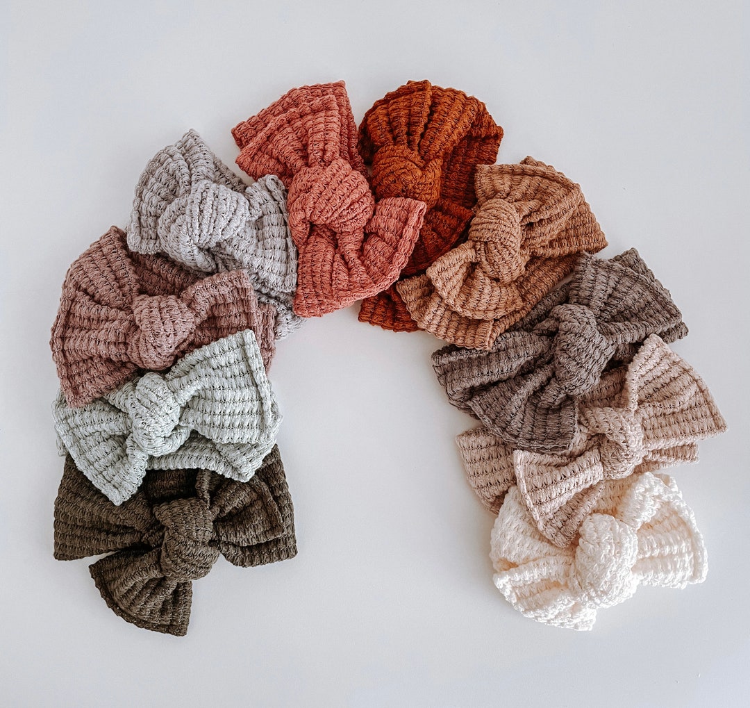 CHUNKY WAFFLE HEADBANDS Newborn and Baby Headband Soft and Etsy
