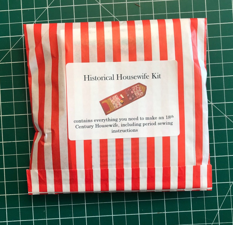 Historical Housewife Hussif Sewing Kit Huswife Huswif Sewing Case 18th Century Regency Civil War