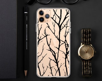 Clear iPhone Case, Tree Branch Phone Case, Christmas Gift for Girlfriend