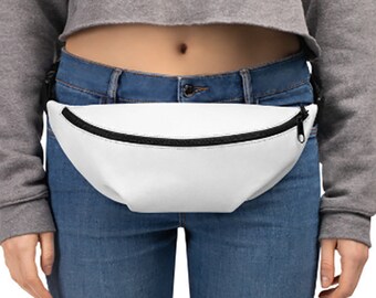 White Fanny Pack, Minimalist Waist bag, Bum bag, Belt bag, Crossbody Hip Bag, Great gift for men, Gift for women