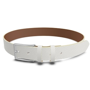 Offwhite Belt, Handmade Leather Belt for Men adn Women