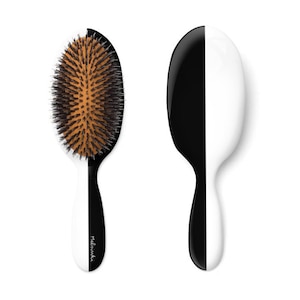 Luxury Detangling Hairbrush, Boar & Nylon Bristle Brush, Anti-Frizz Hair Care, Gentle Scalp Massage, Professional Styling Brush #LAS