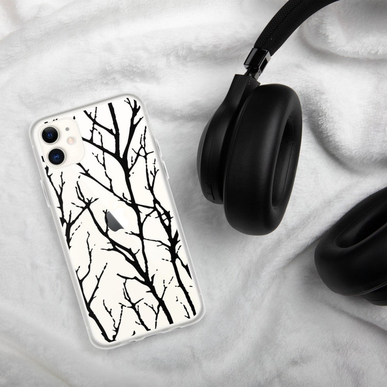 Clear iPhone Case, Tree Branch Phone Case, Christmas Gift for Girlfriend image 2