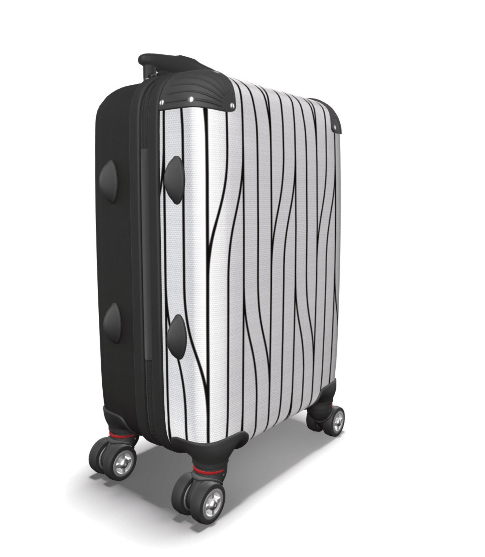 White Suitcase, Travel Carry on Luggage, Weekender Bag, Unique Gift WTL