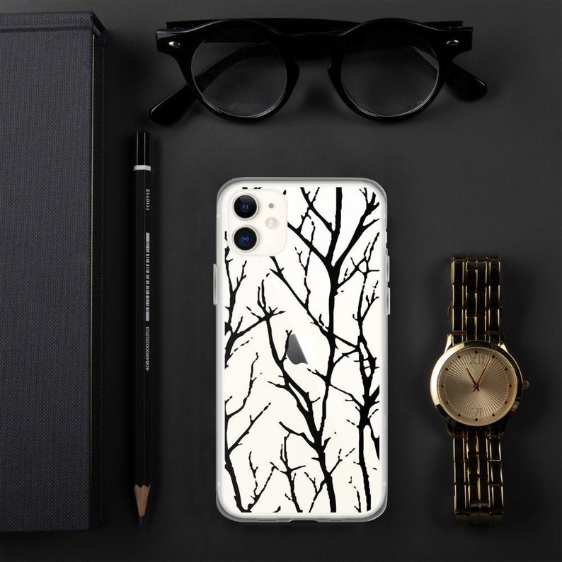 Clear iPhone Case, Tree Branch Phone Case, Christmas Gift for Girlfriend image 4