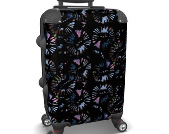 Abstract Carry-on luggage, Black and white Travel Bag, Carry on Suitcase, Overnight bag, Gift for men #DD