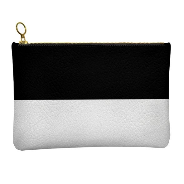 Black and white clutch sale