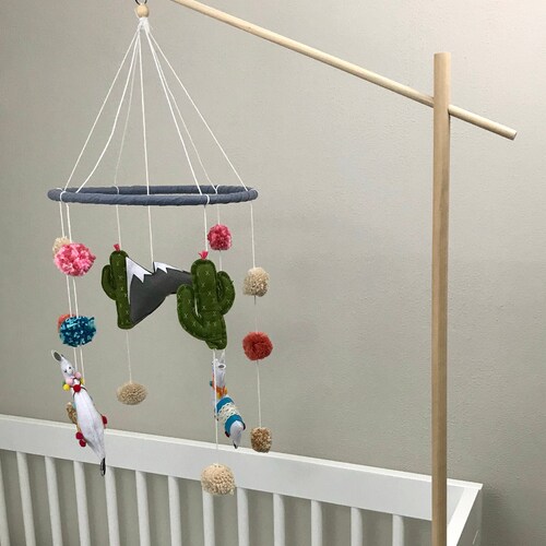 Baby Crib Wooden Mobile Arm Baby Mobile Stand Nursery Mobile Etsy