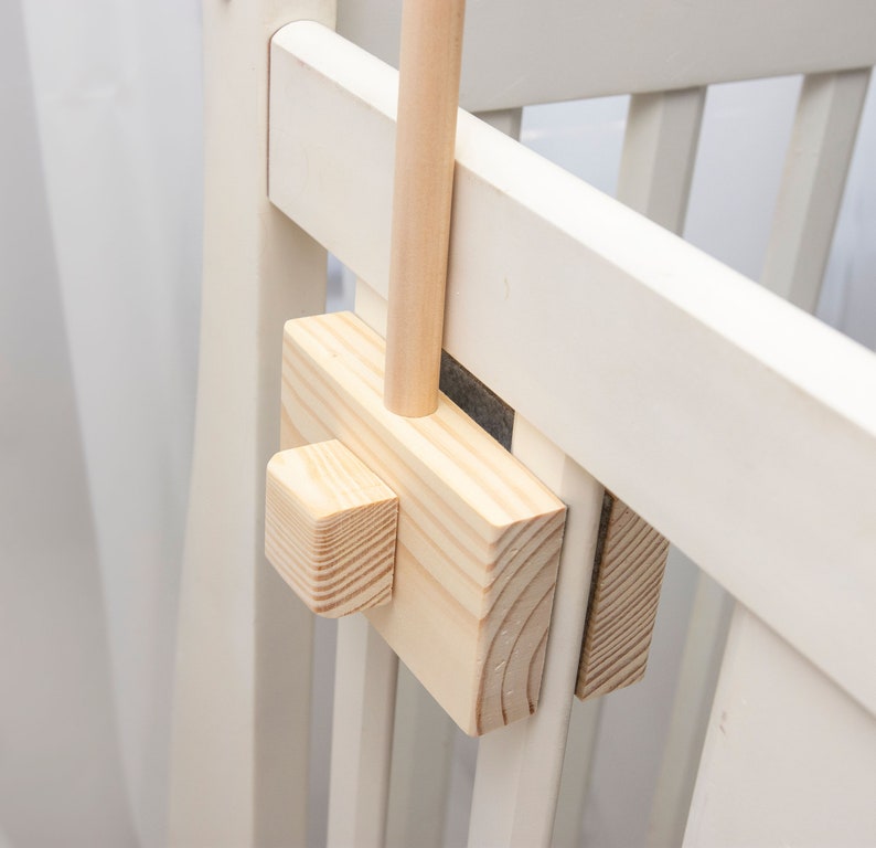 Octagon Wooden Mobile Crib Arm Etsy