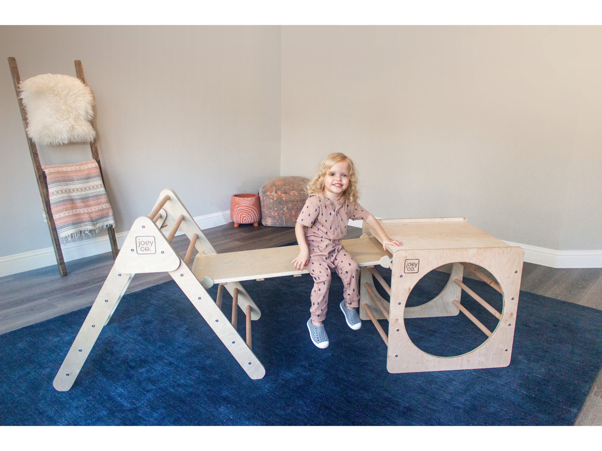 Toddler Toys Kids Slide 5-in-1 Montessori Climbing Set Foldable