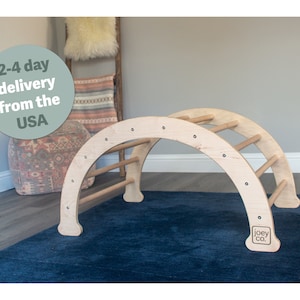 Montessori Climbing Arch with Optional Rock Wall Climbing Ramp