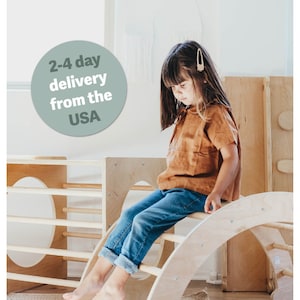 Montessori Climbing Arch with Optional Rock Wall Climbing Ramp