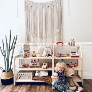 Montessori Shelf for Toddler, Toddler Bookshelf, FREE SHIPPING