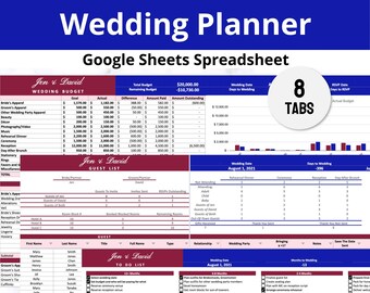 Wedding Planner Template with Budget & Checklist Organizer, Unique Personalized Bride or Mom of Bride Gift Idea, Engagement or Engaged Gift