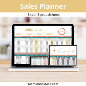 Umsatzplaner Excel-Vorlage, Umsatzbericht zur Nachverfolgung täglicher, wöchentlicher, monatlicher und jährlicher Verkaufsziele und Aktivitäten für Verkäufer