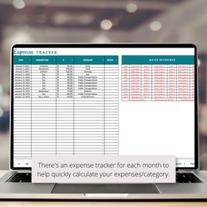3 Monthly Budget Google Sheets Spreadsheets Planner Template, Plan and Track your 3 Budgets per Month Digitally, Includes an Annual Summary image 5