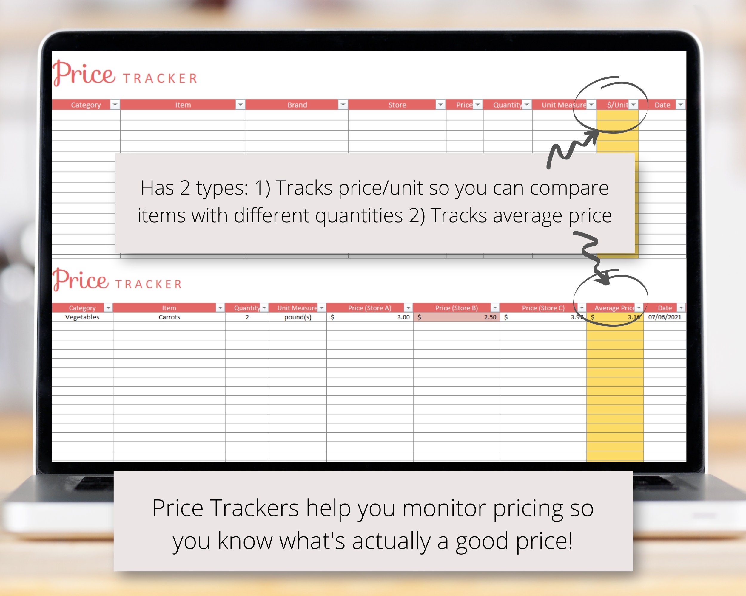 Meal Prep Planner With Menu, Grocery List for Weekly, Daily Family Meal