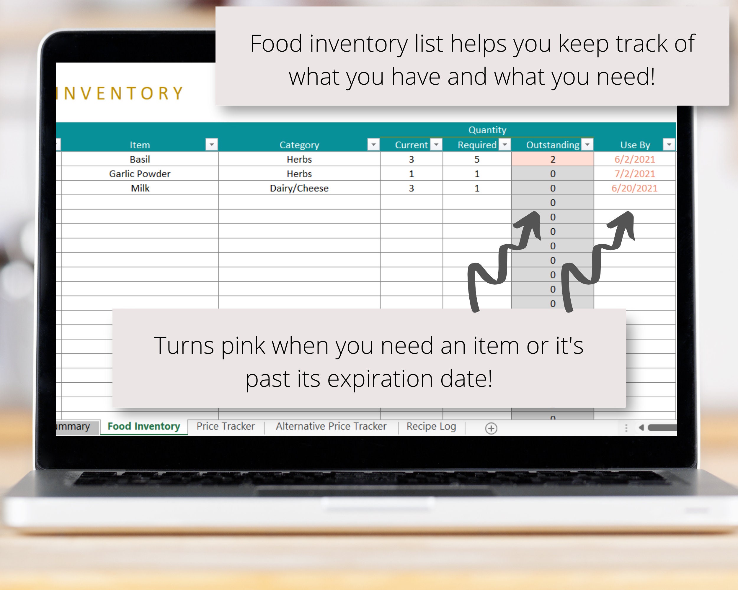 Free Meal Planner Excel Sheet