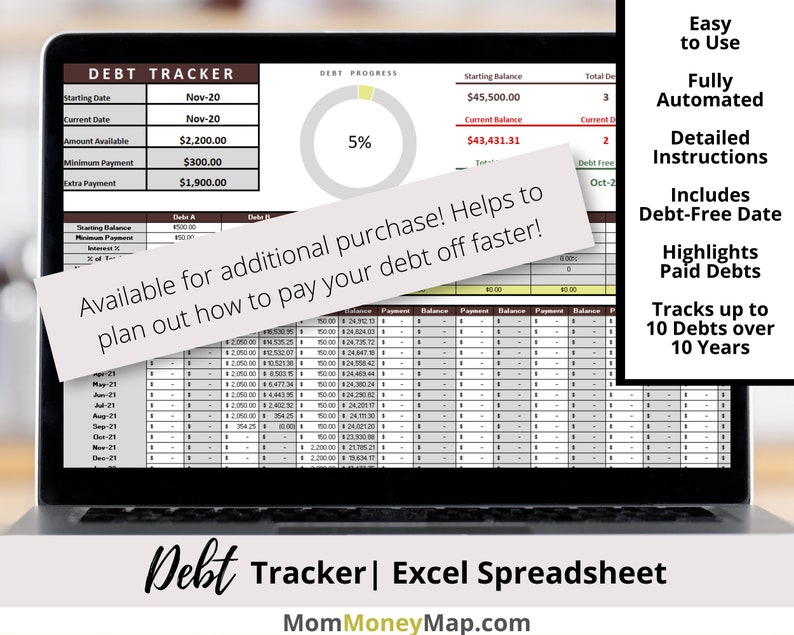 Budget Spreadsheet, Excel Budget Worksheet, Budget Planner Excel, Monthly Budget Download, Expense Tracker, Savings Tracker image 10