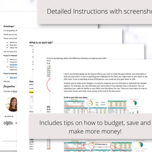 Simple Budget Google Sheets Spreadsheet Template, Personal Paycheck ...