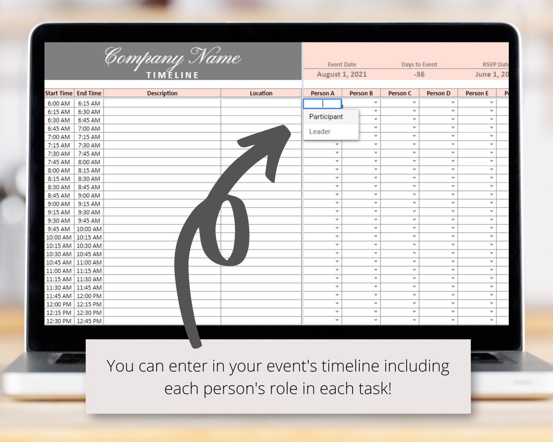 Event Planning Google Sheets Spreadsheet Party Planner Etsy