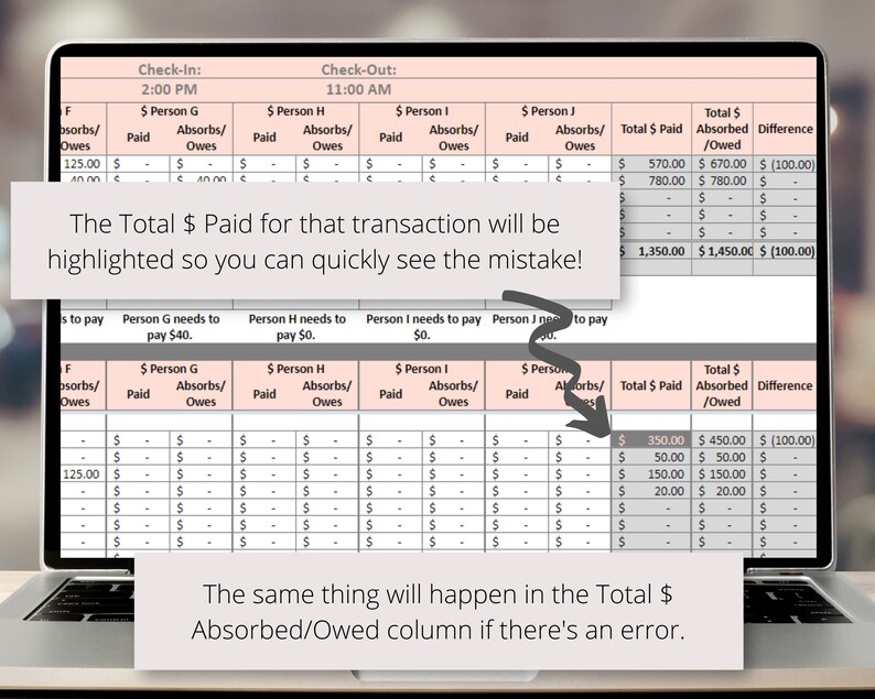 vacation balance log