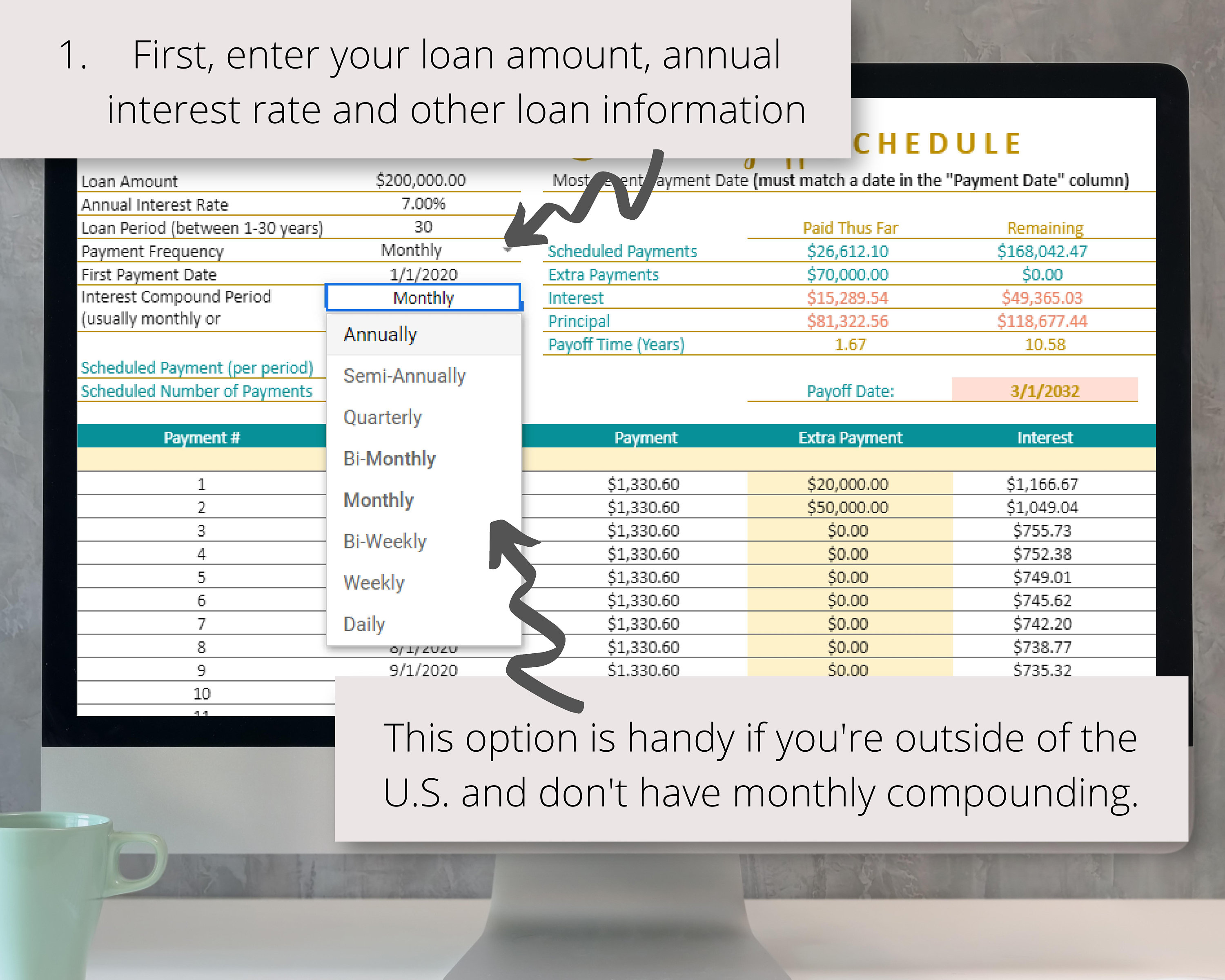 Loan Repayment Template Google Sheets Loan Repayment Template Google Sheets