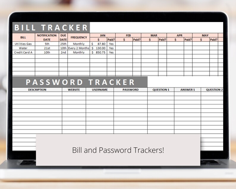 Paycheck to Paycheck Budget Budget by Paycheck Excel Digital Spreadsheet Paycheck Budget Planner image 8