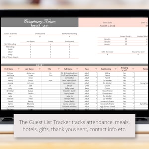 Gala Party Planner Google Sheets Spreadsheet Template for Fundraisers & Charity Events, Party Planner Organizer for Coordinators, Organizers image 4