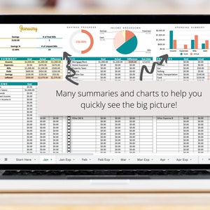 Simple Budget Google Sheets Spreadsheet Template, Personal Paycheck ...