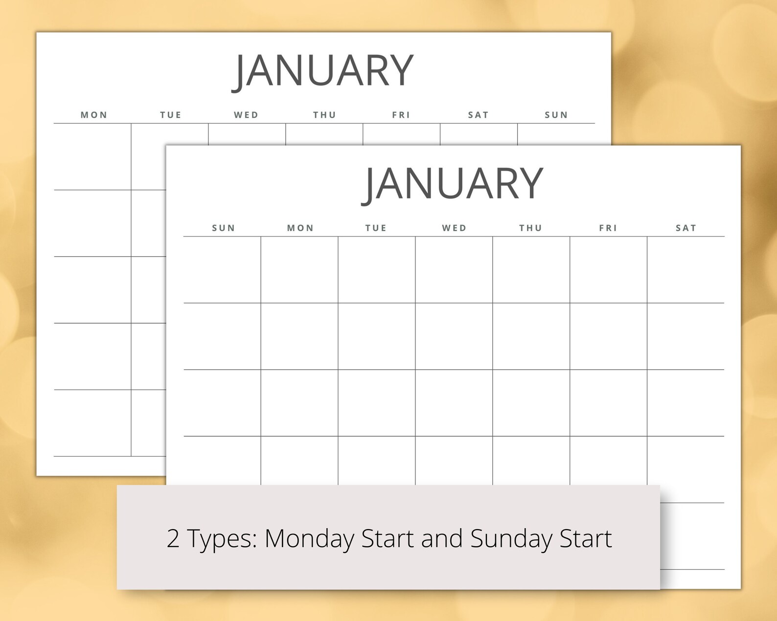 Blank Monthly Calendar Template Printable, Blank Calendar Pages Monday ...