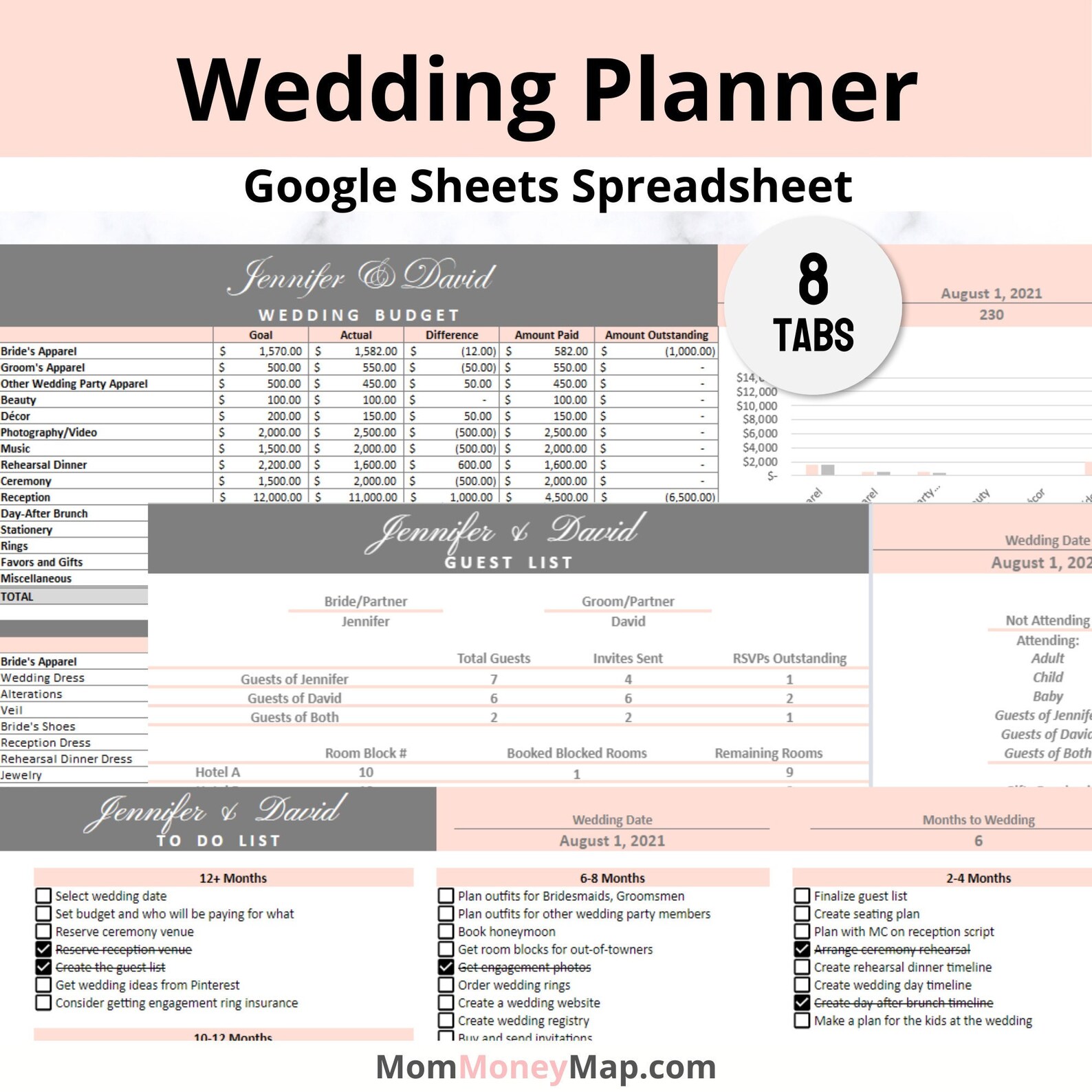 Wedding Planning Google Sheets Spreadsheet Wedding Planner for Your Wedding Planning Google Sheets Spreadsheet Wedding Planner for Your