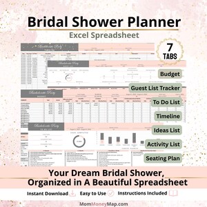 bridal shower digital planner